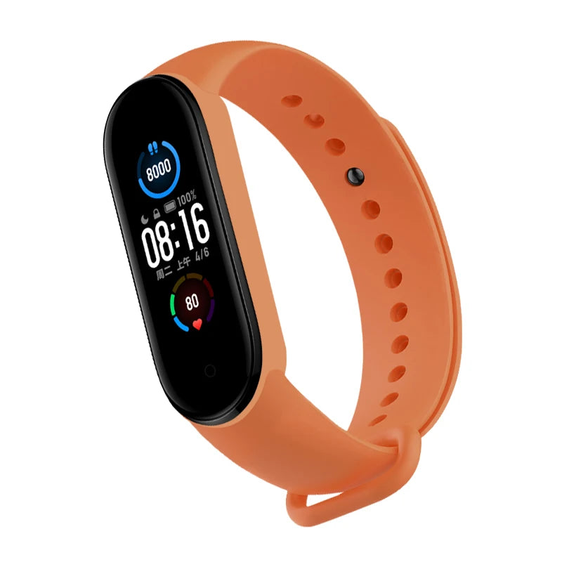 Upgrade Your Xiaomi Mi Band with Our Flexible Silicone Watch Strap - Compatible with Mi band 3 4 5 6 7 - Easy to Replace - Sport Ready!