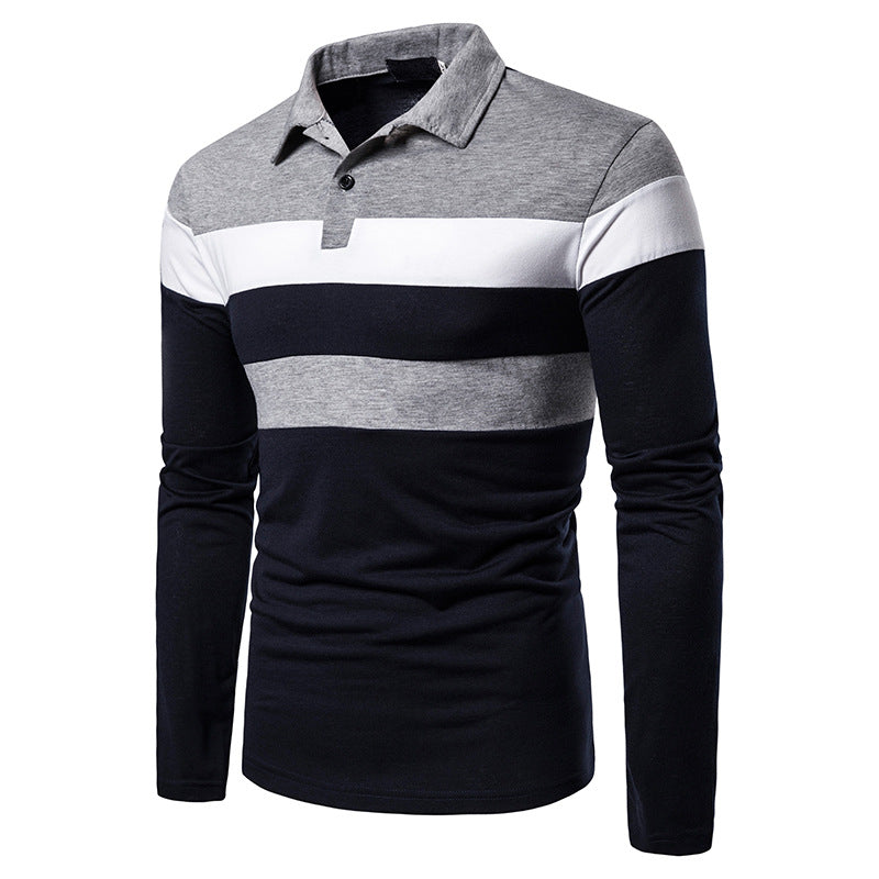 TJ Men's POLO Tri-Color Sweatshirt