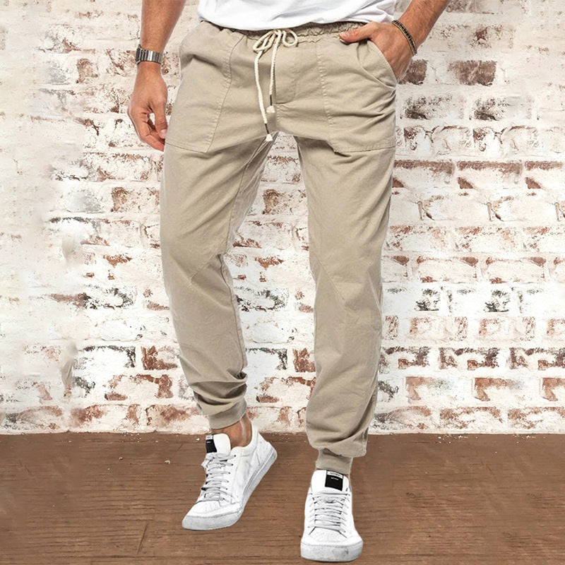TJ Men's Casual Pants Trendy Loose Trousers With Waistband
