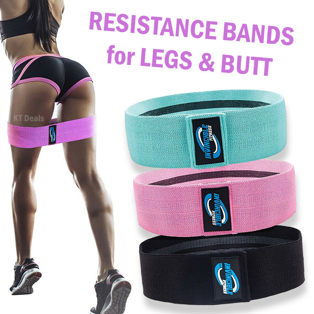 TJ Workout Resistance Bands Loop Set Fitness Yoga Legs & Butt Workout Exercise Band