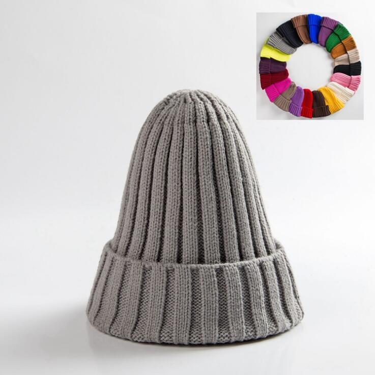TJ Cotton Blends Solid Warm Soft HIP HOP Knitted Hats for Men & Woman