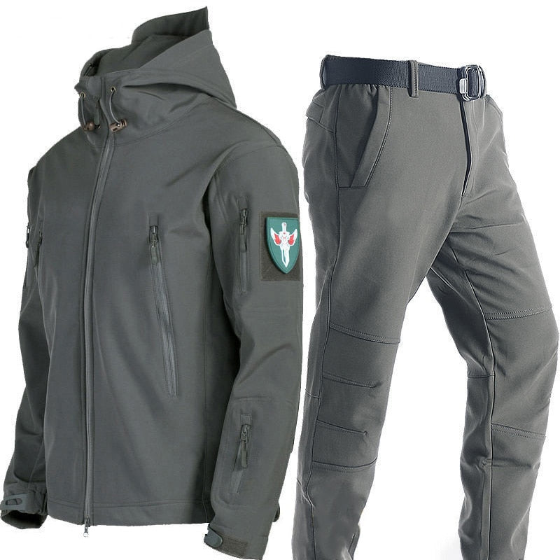 TJ 2.0 Fleece Autumn Military Men Jacket Waterproof Suit