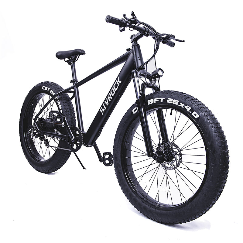 TJ Sivrock Ebike Electric Bike 26\' Fat Tire 1000W Motor 48V 15Ah Large Battery Mountain E-Bike Shimano 7-Speed Bicycle