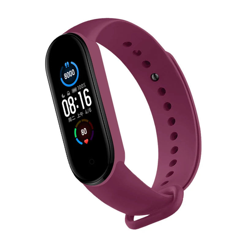 Upgrade Your Xiaomi Mi Band with Our Flexible Silicone Watch Strap - Compatible with Mi band 3 4 5 6 7 - Easy to Replace - Sport Ready!
