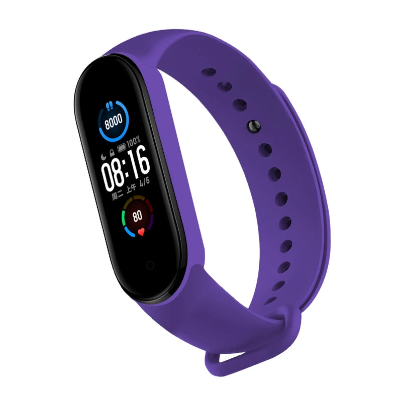 Upgrade Your Xiaomi Mi Band with Our Flexible Silicone Watch Strap - Compatible with Mi band 3 4 5 6 7 - Easy to Replace - Sport Ready!