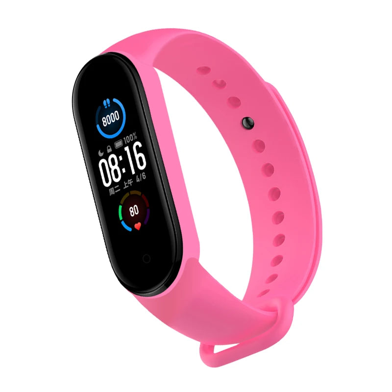 Upgrade Your Xiaomi Mi Band with Our Flexible Silicone Watch Strap - Compatible with Mi band 3 4 5 6 7 - Easy to Replace - Sport Ready!