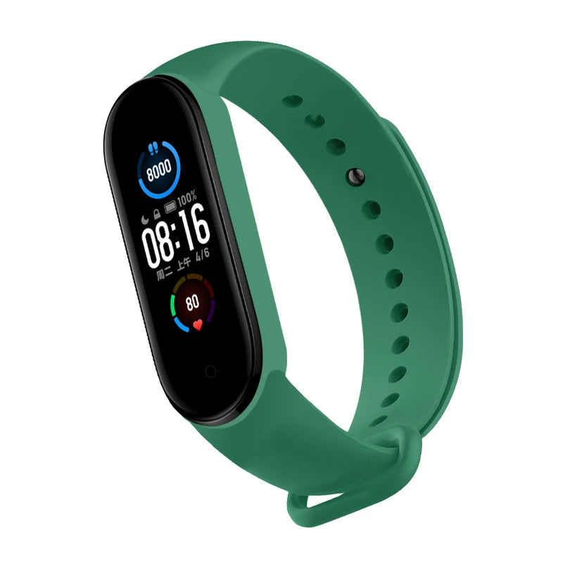 Upgrade Your Xiaomi Mi Band with Our Flexible Silicone Watch Strap - Compatible with Mi band 3 4 5 6 7 - Easy to Replace - Sport Ready!