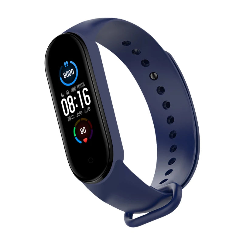 Upgrade Your Xiaomi Mi Band with Our Flexible Silicone Watch Strap - Compatible with Mi band 3 4 5 6 7 - Easy to Replace - Sport Ready!