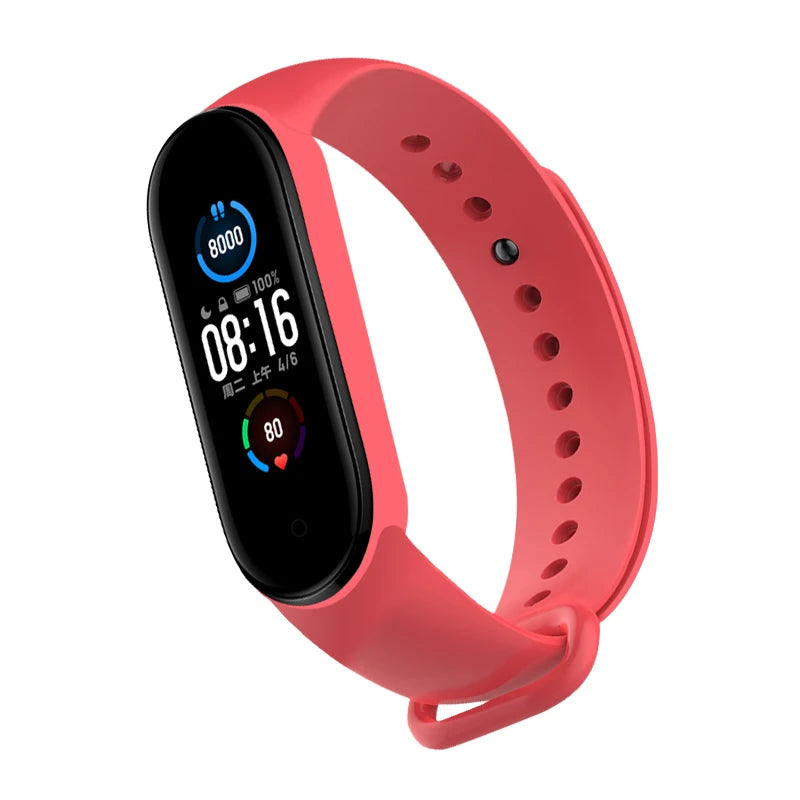 Upgrade Your Xiaomi Mi Band with Our Flexible Silicone Watch Strap - Compatible with Mi band 3 4 5 6 7 - Easy to Replace - Sport Ready!