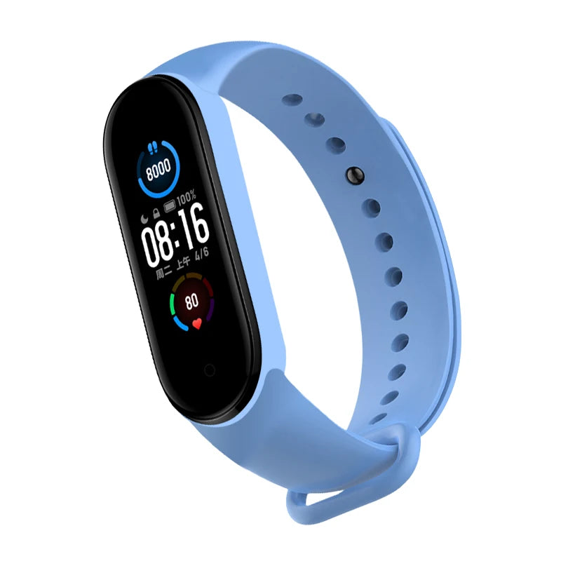 Upgrade Your Xiaomi Mi Band with Our Flexible Silicone Watch Strap - Compatible with Mi band 3 4 5 6 7 - Easy to Replace - Sport Ready!