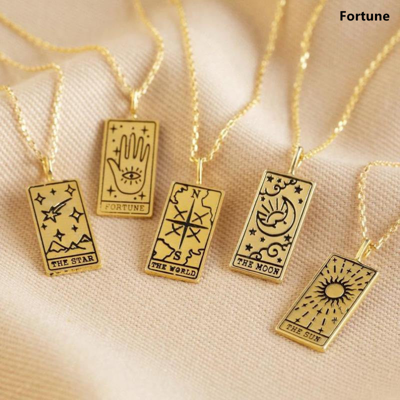 TJ 3-D Fashion Tarot Card Artifact Pendant Necklace