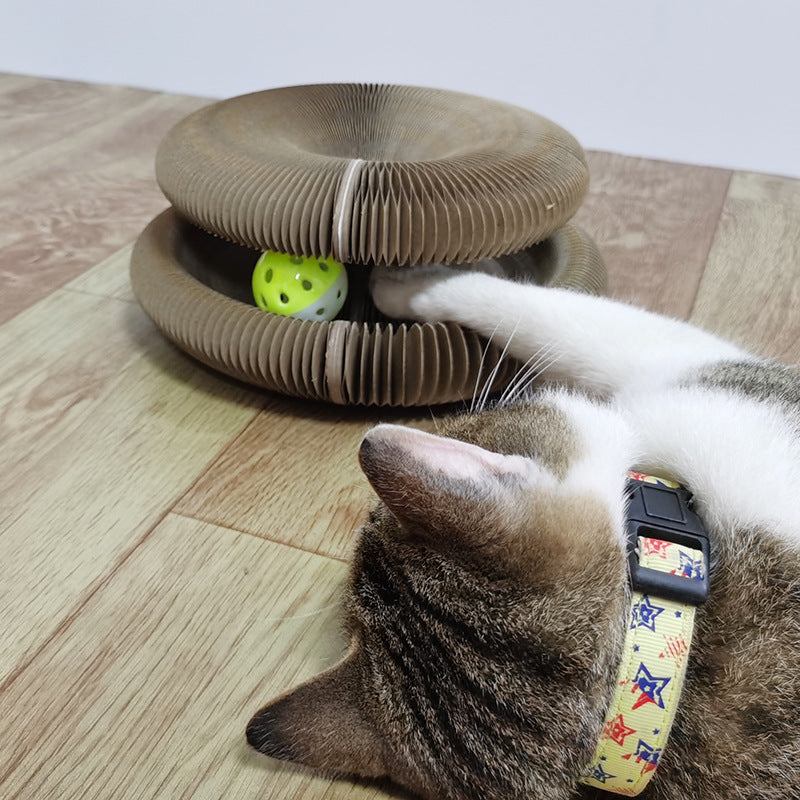 TJ Magic Organ Cat Scratchers 2 In 1 Funny Shaped Cat Scratching Board Foldable Convenient Recyclable Durable Cat Scratcher