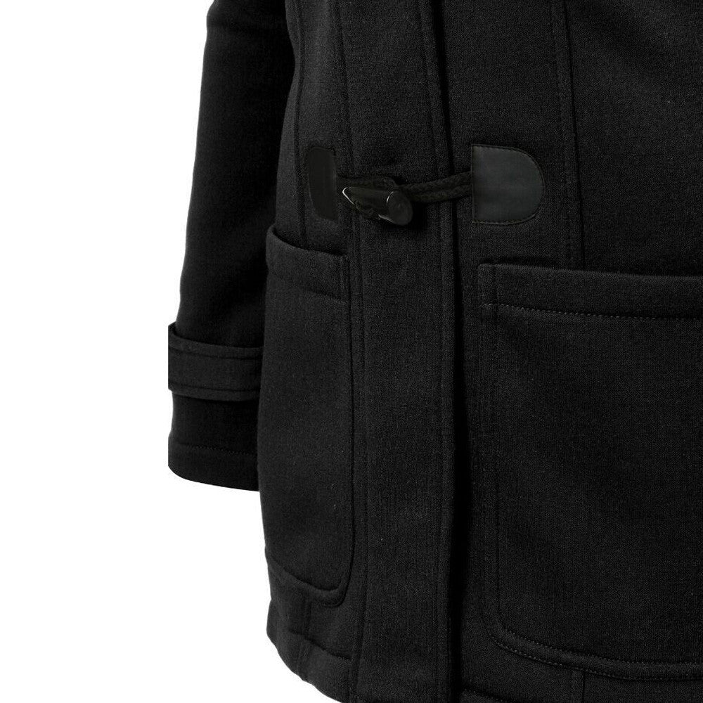 TJ Fashion Women Windbreaker Outwear Warm Wool Slim Long Coat Jacket Trench BK/XL