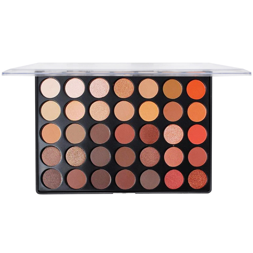 TJ 35 Colors Matte Shimmer Earth Warm Color Eyeshadow Palette Makeup Eye Shadow