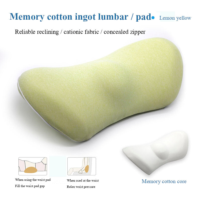 TJ Lumbar Support Pillow For Side Sleepers Pregnancy Relieve Hip Coccyx Sciatica Pain Machine Chair Back Cushion Waist Car Seat