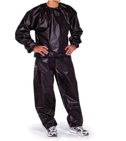 TJ Heavy Duty Anti-Rip Weight Loss Sauna Suit PVC Long Sleeve Unisex Clothes