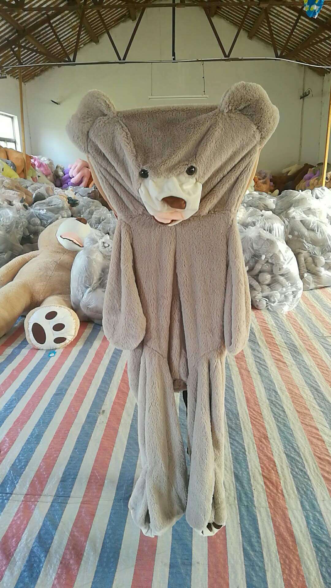 TJ Giant Teddy Bear Plush Toy Huge  Soft Toys  Leather Shell