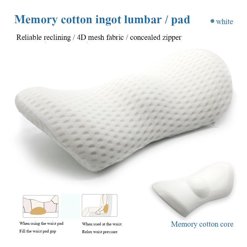 TJ Lumbar Support Pillow For Side Sleepers Pregnancy Relieve Hip Coccyx Sciatica Pain Machine Chair Back Cushion Waist Car Seat