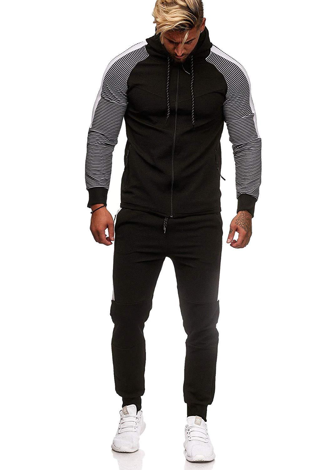 TJ Men's striped stitching set