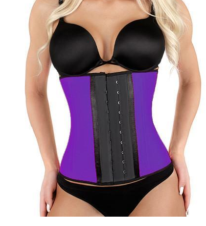 TJ Steel Bone Latex Waist Trainer Shapewear Slimming Belt Waist Cincher Body Shaper Girdle Workout Tummy Control Corset For Women