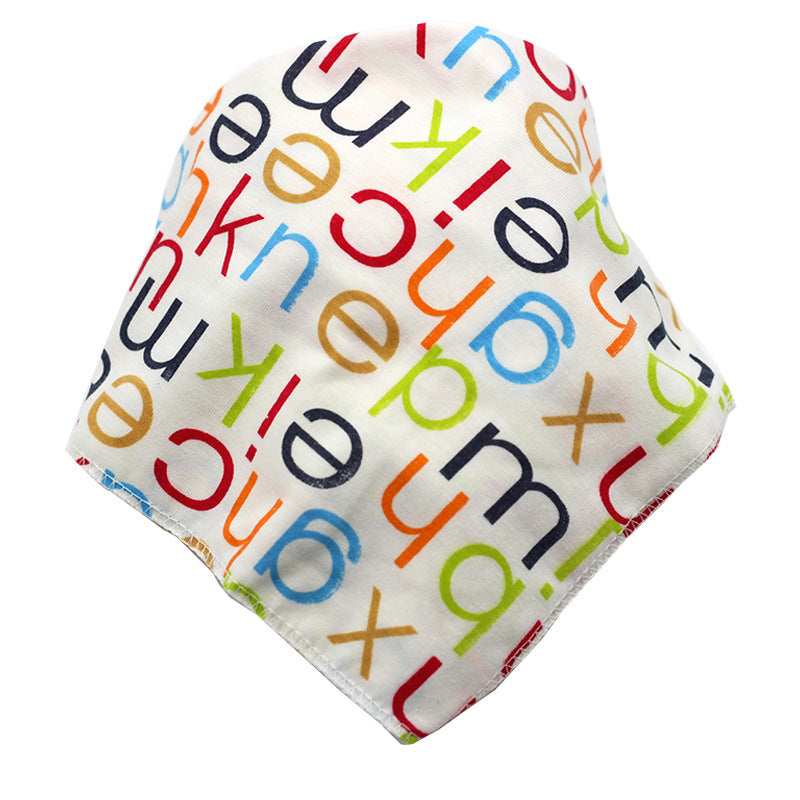TJ Baby Bibs Waterproof Triangle Cotton Cartoon Child Baberos Bandana Bibs Dribble Bibs Newborn Slabber Absorbent Cloth
