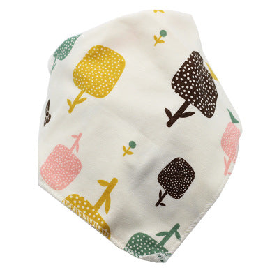 TJ Baby Bibs Waterproof Triangle Cotton Cartoon Child Baberos Bandana Bibs Dribble Bibs Newborn Slabber Absorbent Cloth