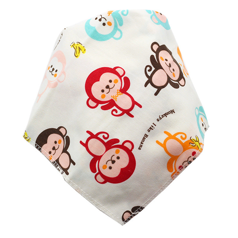 TJ Baby Bibs Waterproof Triangle Cotton Cartoon Child Baberos Bandana Bibs Dribble Bibs Newborn Slabber Absorbent Cloth