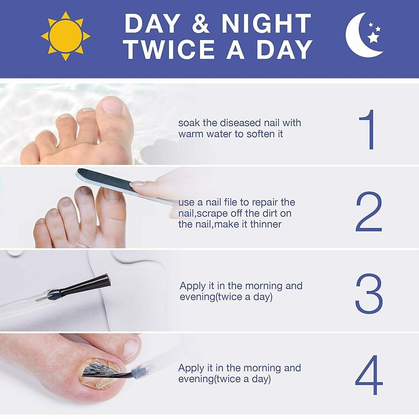 TJ Anti Fungal Nail Treatment Nail Finger Toe Fungus Onychomycosis Remover