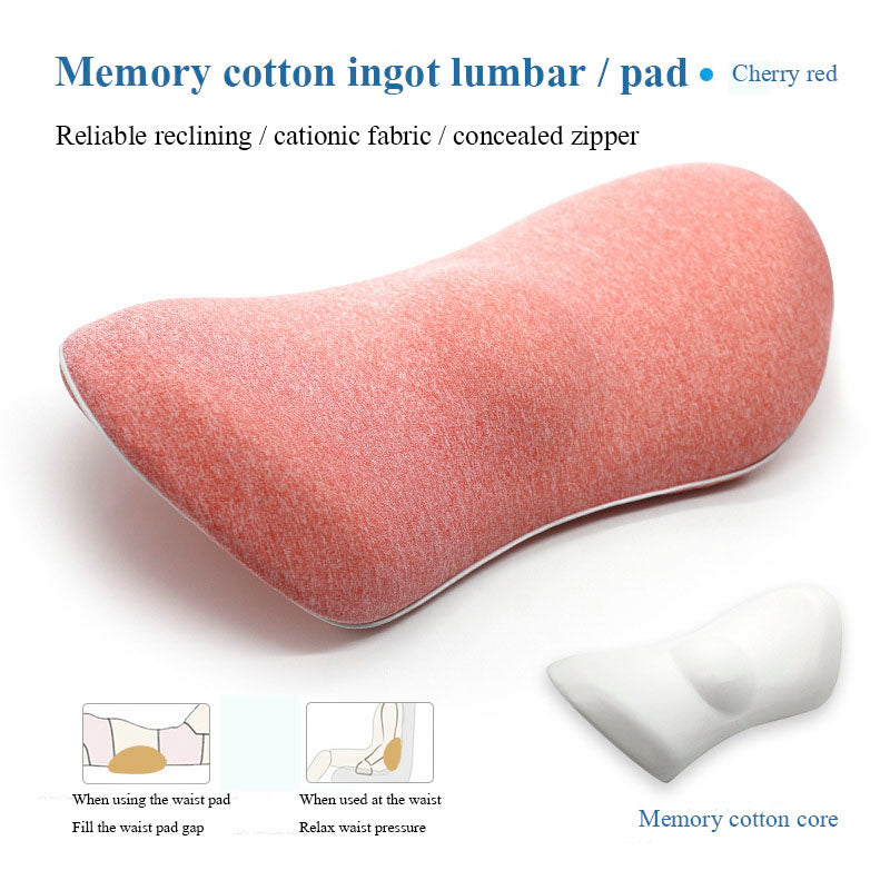 TJ Lumbar Support Pillow For Side Sleepers Pregnancy Relieve Hip Coccyx Sciatica Pain Machine Chair Back Cushion Waist Car Seat
