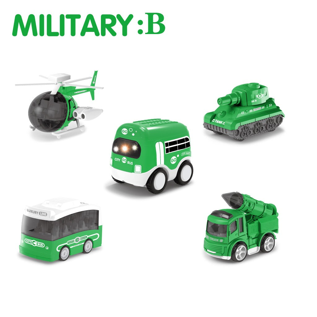 TJ Military Race Tracks For Boys Deluxe Garage With Toggle Switch And Music Button