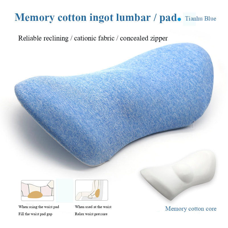TJ Lumbar Support Pillow For Side Sleepers Pregnancy Relieve Hip Coccyx Sciatica Pain Machine Chair Back Cushion Waist Car Seat
