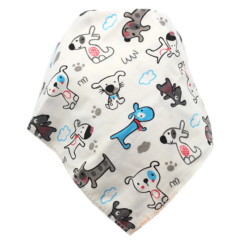 TJ Baby Bibs Waterproof Triangle Cotton Cartoon Child Baberos Bandana Bibs Dribble Bibs Newborn Slabber Absorbent Cloth