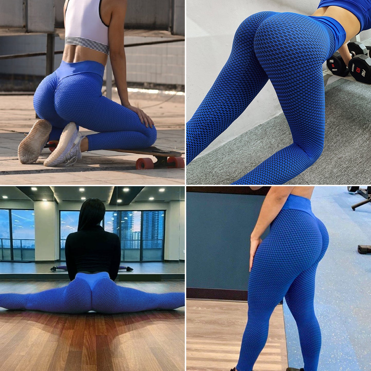 TJ TIK Tok Leggings Women Butt Lifting Workout Tights Plus Size Sports High Waist Yoga Pants