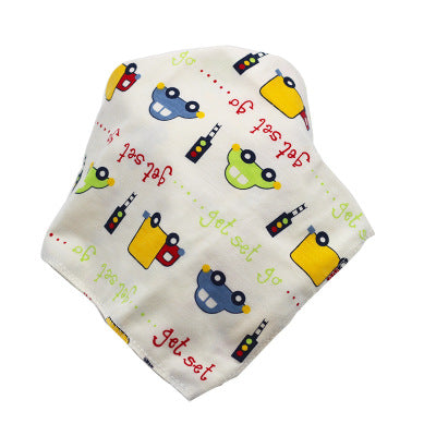 TJ Baby Bibs Waterproof Triangle Cotton Cartoon Child Baberos Bandana Bibs Dribble Bibs Newborn Slabber Absorbent Cloth