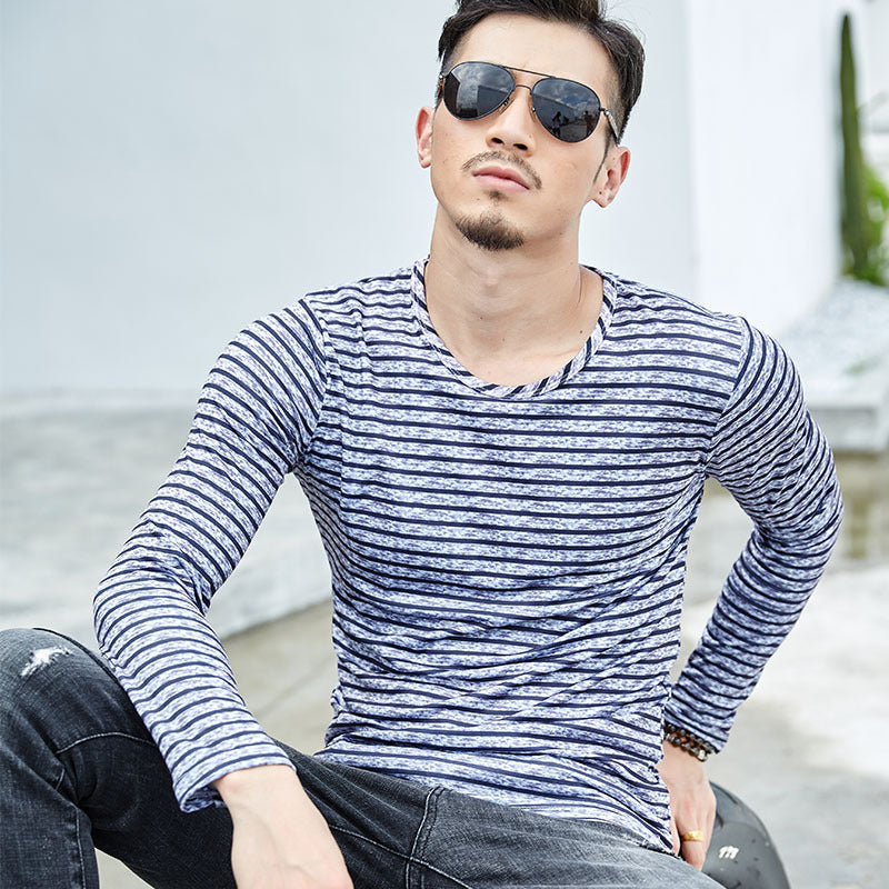 TJ men's collar T-shirts, long sleeves, long sleeves, long sleeves, long sleeves, long sleeves and velvet t-shirts