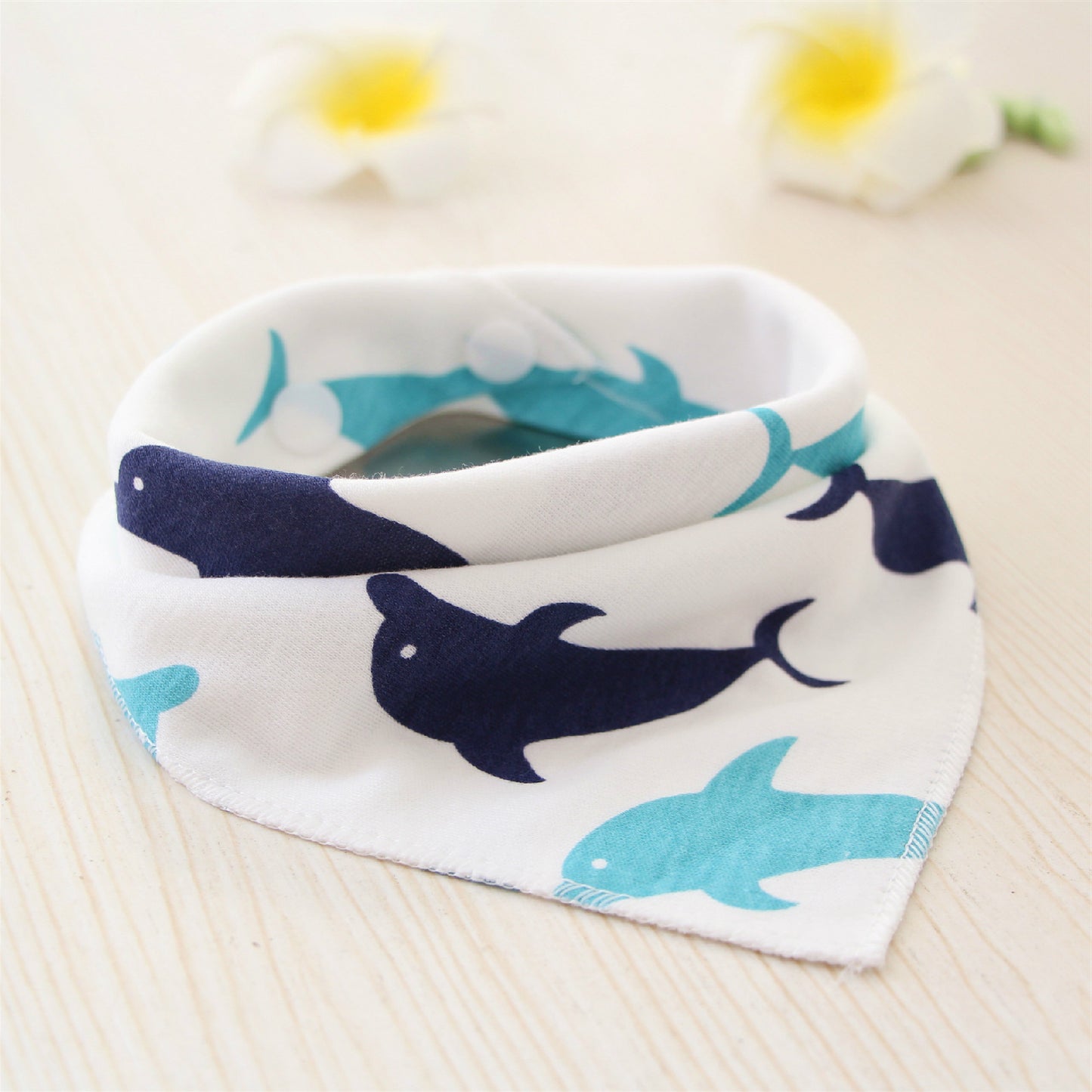 TJ Baby Bibs Waterproof Triangle Cotton Cartoon Child Baberos Bandana Bibs Dribble Bibs Newborn Slabber Absorbent Cloth