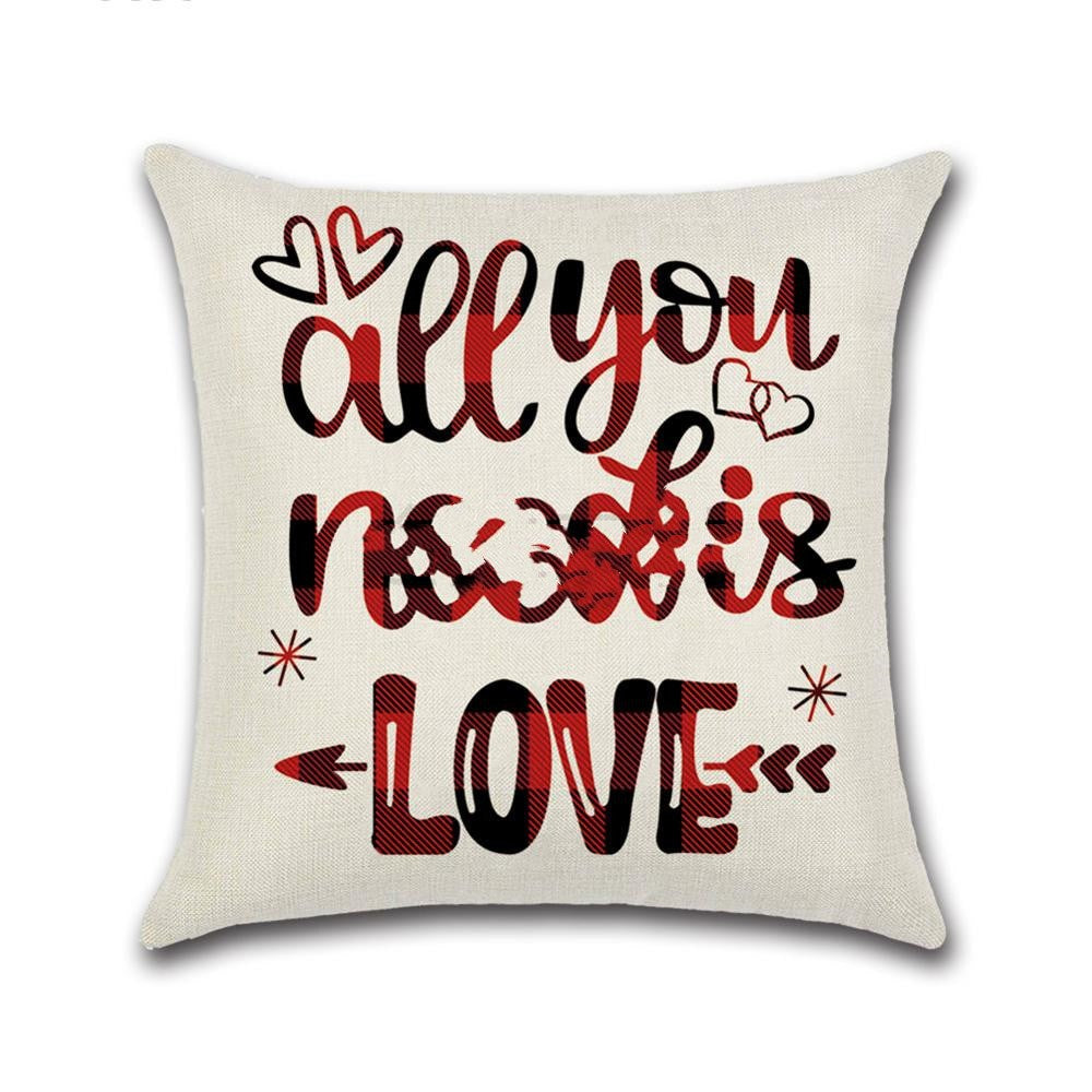TJ Valentines Day red pillowcase cushion cover