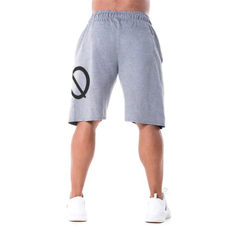 TJ Fashion Men's Sports Fitness Running Five-point Pants