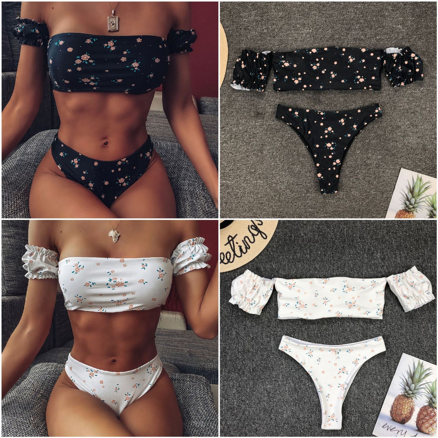 TJ Sexy high waist bikini female swimsuit