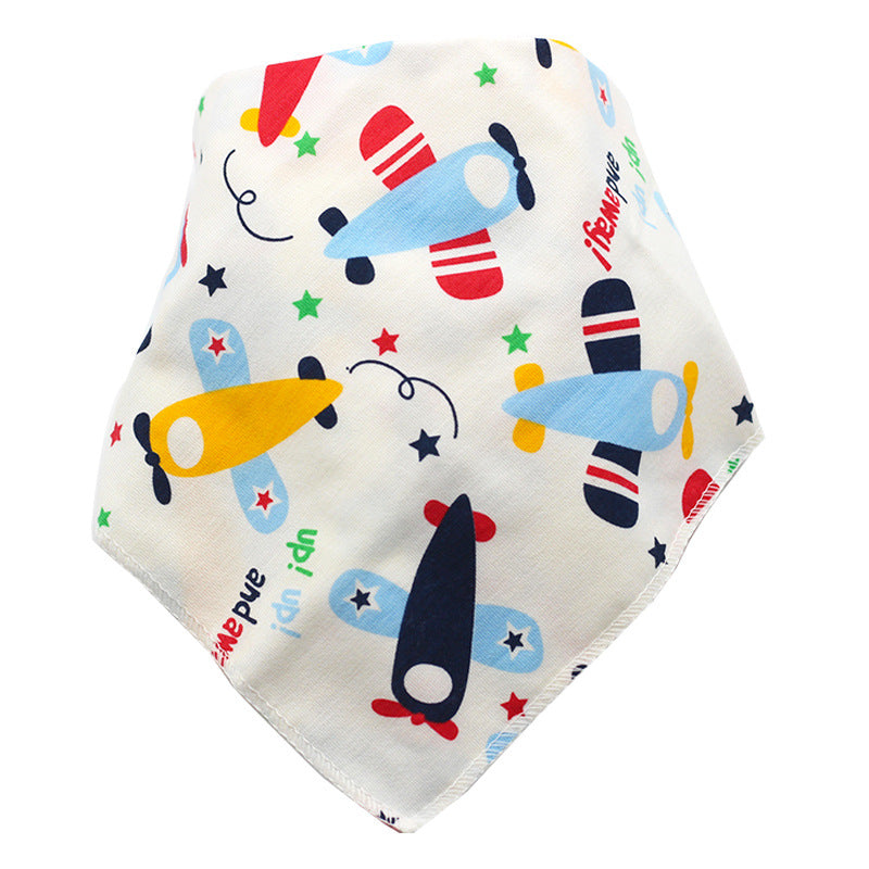 TJ Baby Bibs Waterproof Triangle Cotton Cartoon Child Baberos Bandana Bibs Dribble Bibs Newborn Slabber Absorbent Cloth