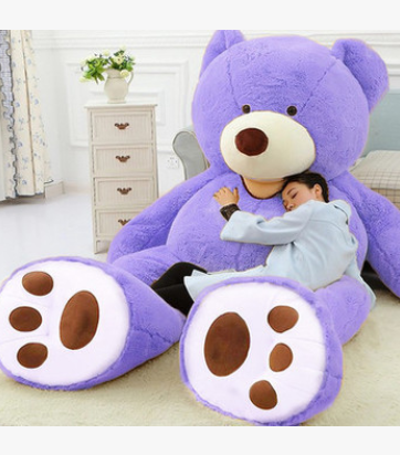 TJ Giant Teddy Bear Plush Toy Huge  Soft Toys  Leather Shell
