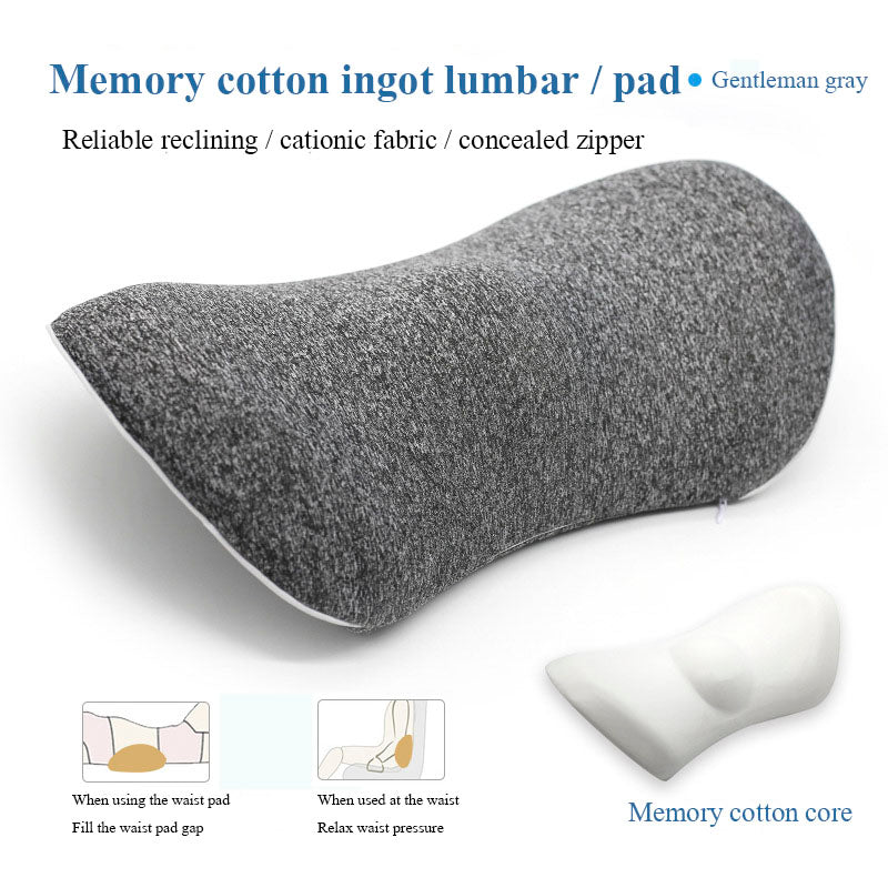 TJ Lumbar Support Pillow For Side Sleepers Pregnancy Relieve Hip Coccyx Sciatica Pain Machine Chair Back Cushion Waist Car Seat