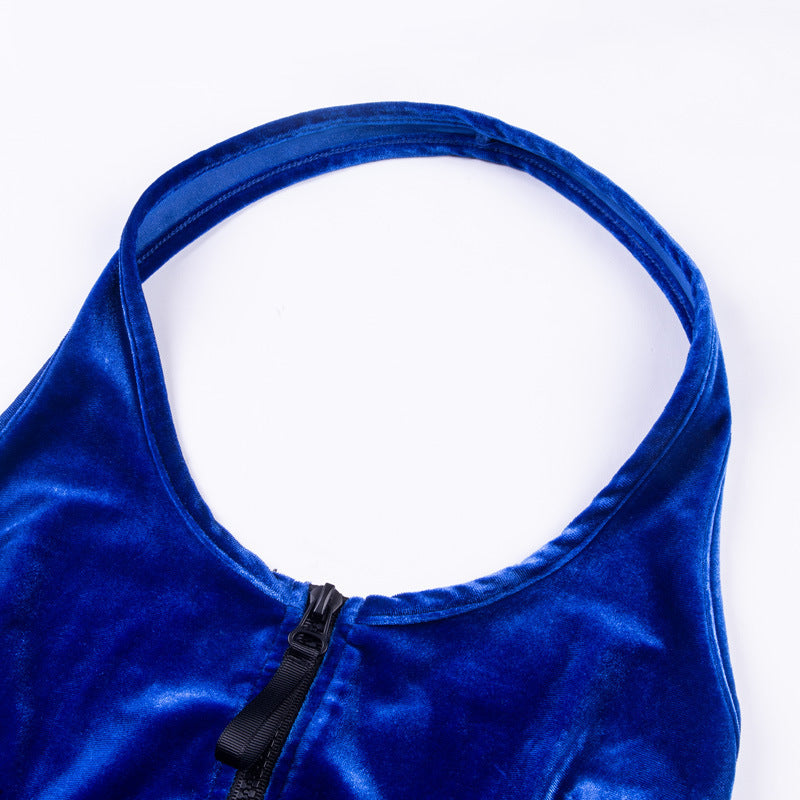 TJ Gold velvet casual jumpsuit