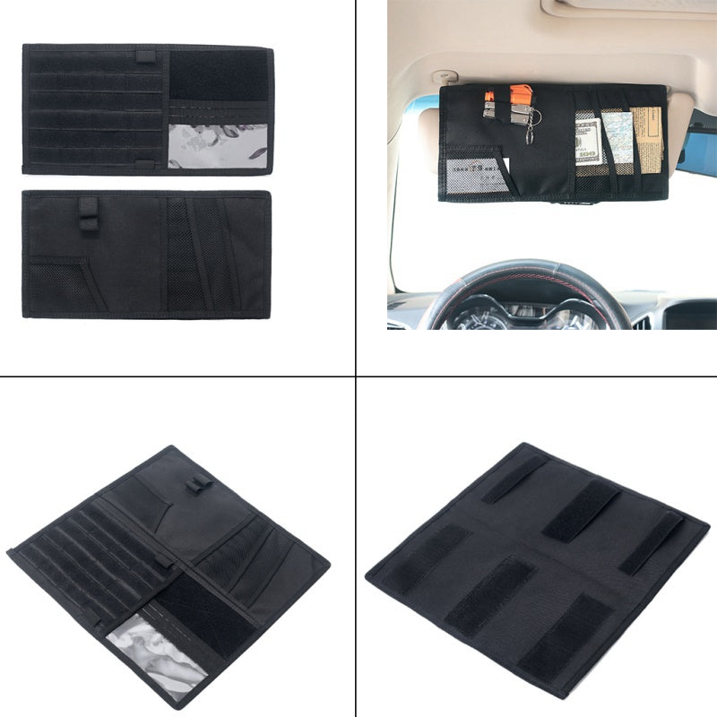 TJ Vehicle Visor Panel Truck Car Sun Visor Organizer CD Bag Holder Car Styling Hunting Accessories