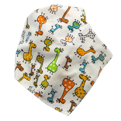 TJ Baby Bibs Waterproof Triangle Cotton Cartoon Child Baberos Bandana Bibs Dribble Bibs Newborn Slabber Absorbent Cloth