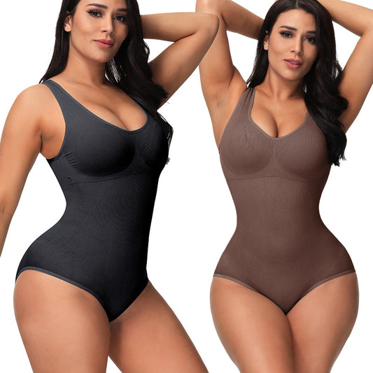 TJ European And American Corset Women's Seamless One-piece Bodysuit