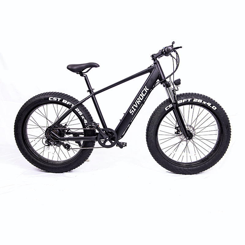 TJ Sivrock Ebike Electric Bike 26\' Fat Tire 1000W Motor 48V 15Ah Large Battery Mountain E-Bike Shimano 7-Speed Bicycle