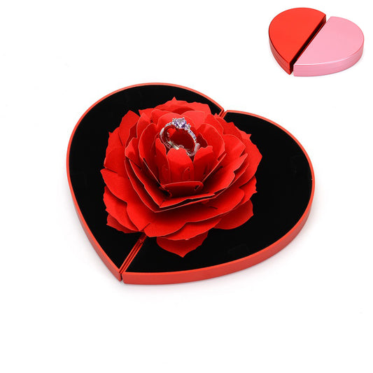 TJ Love Box Heart-shaped Rose Flower