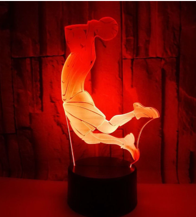 TJ Kobe Shooting 3D night light smart home decoration light LED