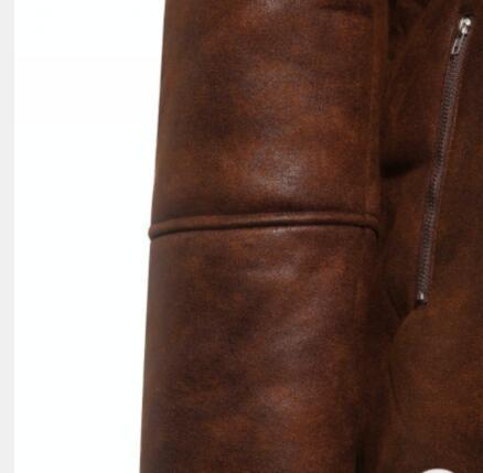 TJ Faux Fur Collar Faux Leather Jacket